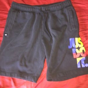 Black Nike sweat shorts